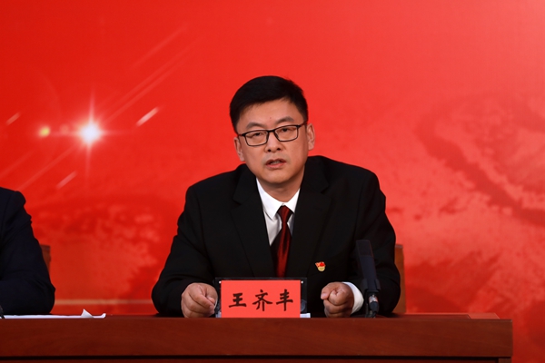 龍江森工集團(tuán)副總經(jīng)理王齊豐。石啟立攝