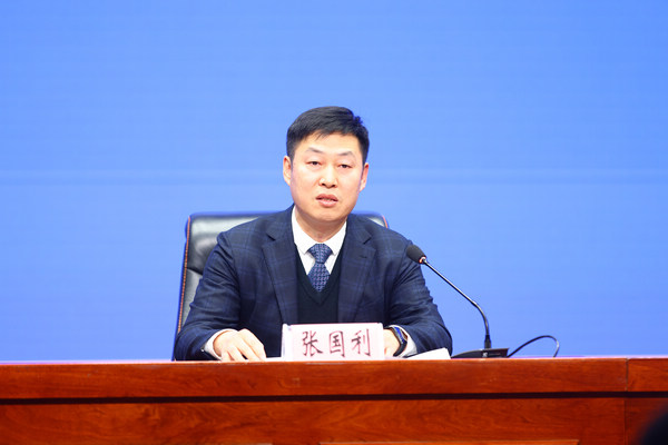 黑龍江省商務(wù)廳副廳長(zhǎng)張國(guó)利。韓東賢攝