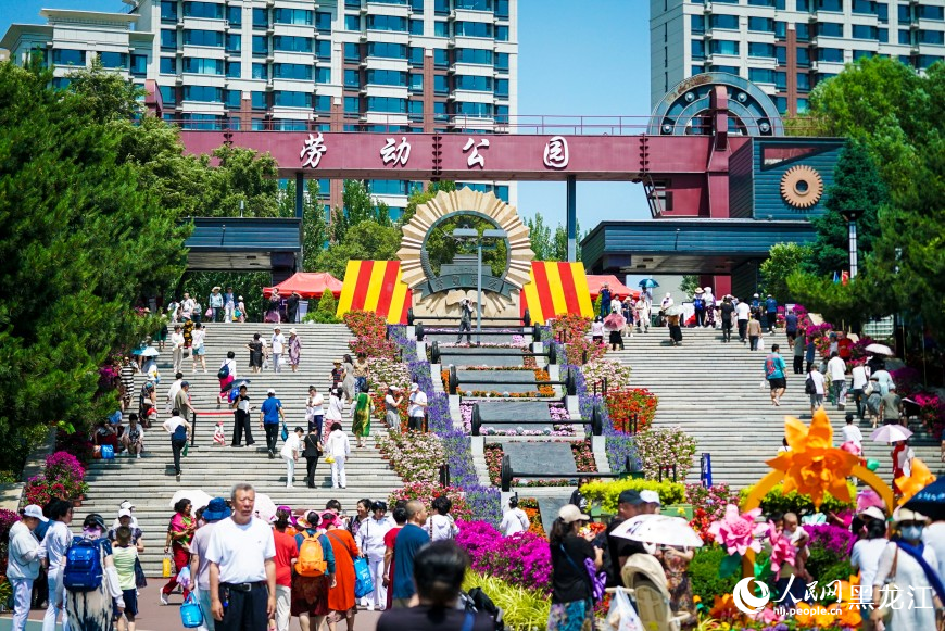 夏有涼風在冰城丨漫步花海 市民“聞香”來